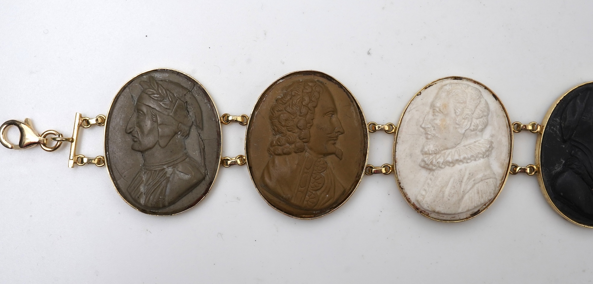 A lava cameo bracelet
